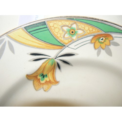 120 - ART DECO PLATES AND BOWLS CROWNFORD BY BURSLEM