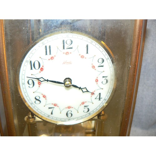 64 - VINTAGE KUNDO ANNIVERSARY MANTLE CLOCK PLUS ONE OTHER