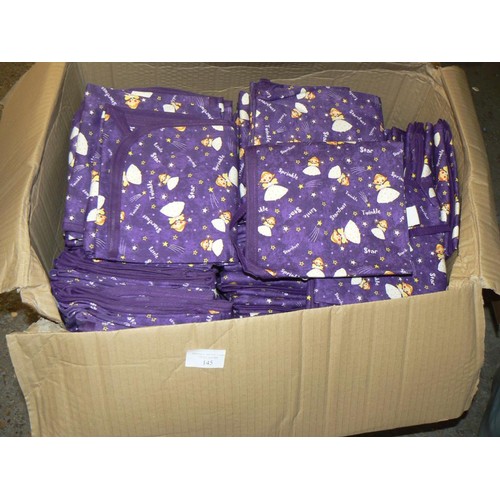 145 - LARGE BOX OF TWINKLE STARDUST APRONS MADE FOR M&S 100% COTTON