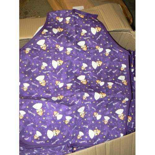 145 - LARGE BOX OF TWINKLE STARDUST APRONS MADE FOR M&S 100% COTTON