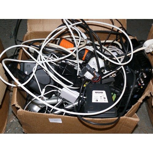 153 - LARGE BOX OF ELECTRICALS