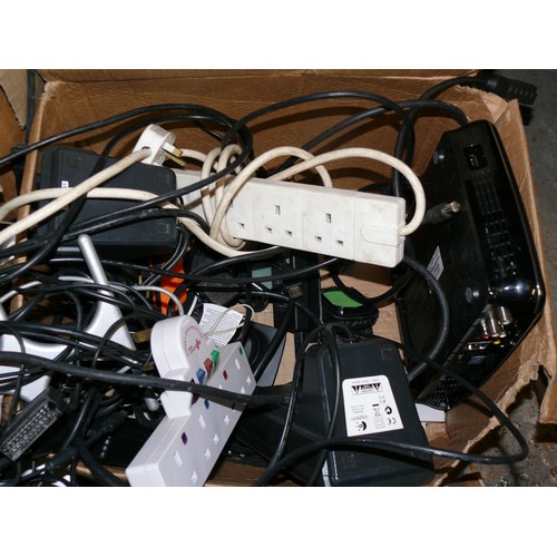 153 - LARGE BOX OF ELECTRICALS