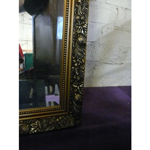 174 - LARGE BEVEL EDGED GILT FRAMED MIRROR