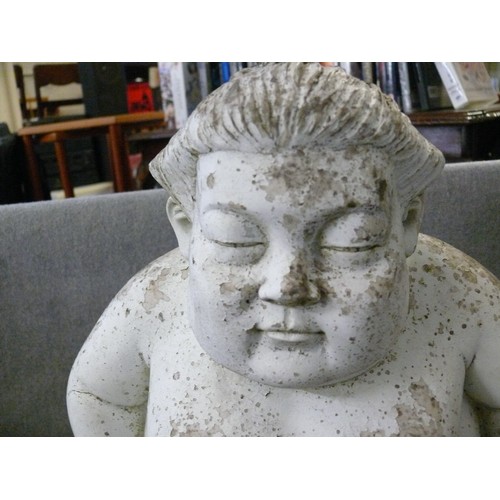 181 - LARGE FIBREGLASS BUDDHA (or Sumo Wrestler?) BY PAST TIMES