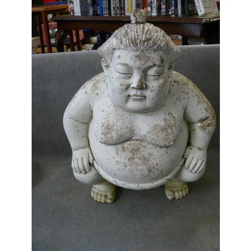 181 - LARGE FIBREGLASS BUDDHA (or Sumo Wrestler?) BY PAST TIMES