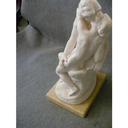 183 - ITALIAN FIGURINE OF 'THE KISS' OXOLITE