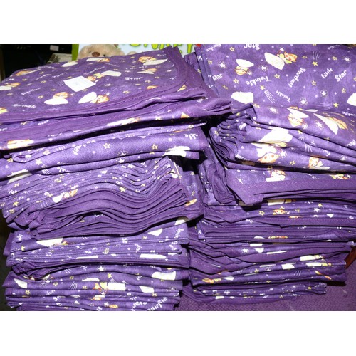 194 - 2 STACKS OF SPARKLY STARDUST CHILDRENS APRONS. MADE FOR M&S