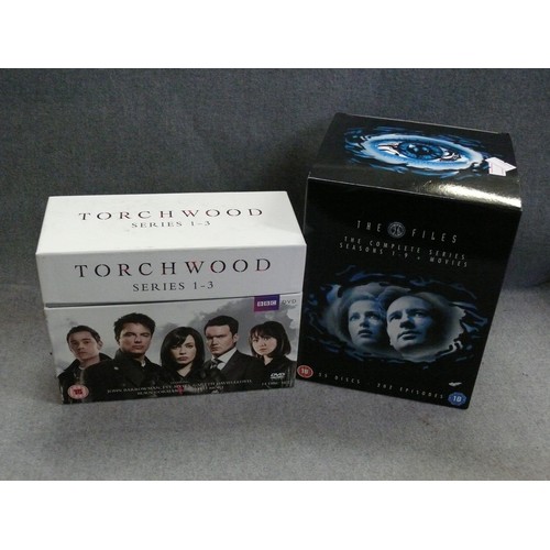 229 - 2 X BOX-SETS. TORCHWOOD SERIES 1-3. THE X-FILES SEASON 1-9.