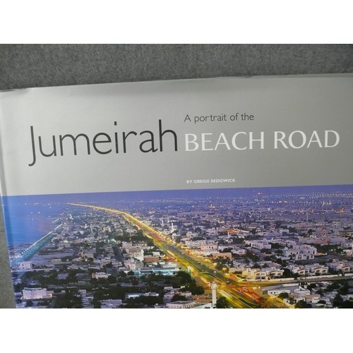 245 - LARGE COFFEE TABLE BOOK. A PORTRAIT OF JUMEIRAH BEACH ROAD, DUBAI. IN VERY GOOD CONDITION COMPLETE W... 