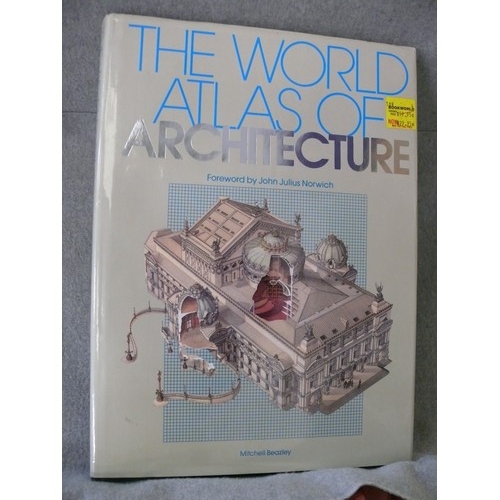 247 - FABULOUS BOOK 'THE ARCHITECTURE WORLD ATLAS' VERY LARGE 'COFFEE TABLE' BOOK IN BEAUTIFUL CONDITION.