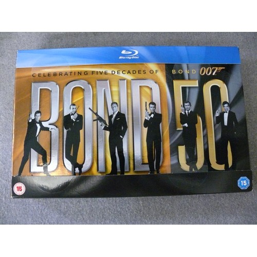 249 - JAMES BOND 007 BOX-SET ON BLU-RAY, CELEBRATING 5 DECADES OF BOND.