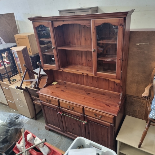 354 - LARGE PINE DRESSER