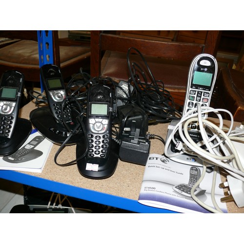 274 - 4 X CORDLESS PHONES & ANSWER MACHINES