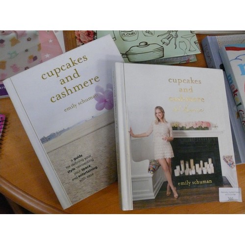 301 - GOOD SELECTION OF CRAFT, SEWING AND RECIPE BOOKS INC 