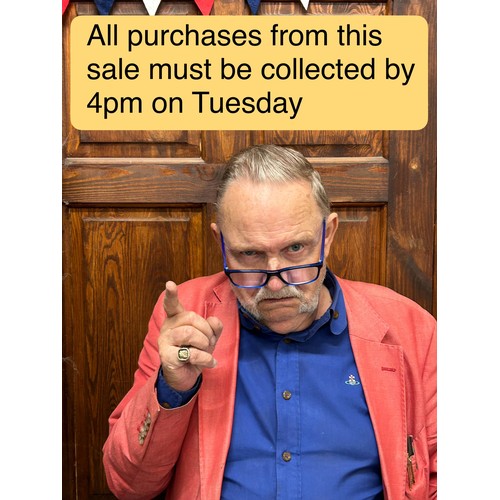 50 - All purchases from this sale must be collected by 4pm on Tuesday at the latest (or arrangements made... 