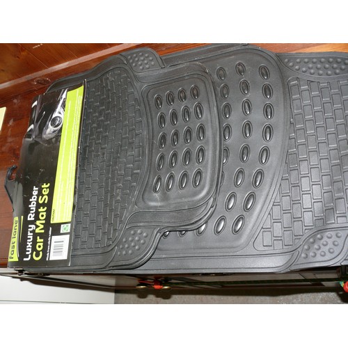 355 - LUXURY RUBBER CAR MAT SET - UNUSED