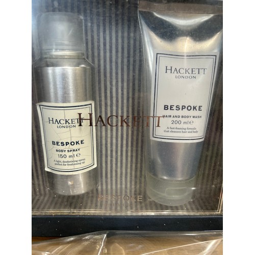 456 - BODY SPRAY AND BODY WASH BY HACKETT LONDON AND HEADPHONES BY INTEMPO - BOTH ITEMS BOXED