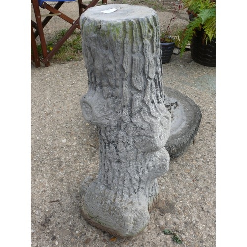 408 - LARGE CONCRETE BIRD BATH