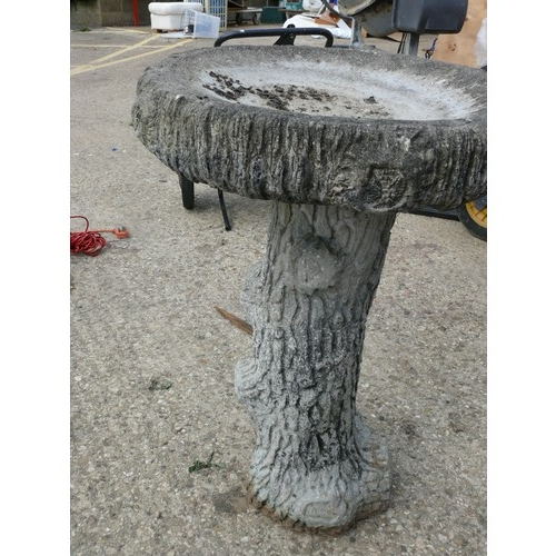 408 - LARGE CONCRETE BIRD BATH