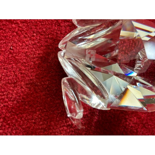 4 - 5 PIECES OF SWAROVSKI CRYSTAL GLASS A SWAN A BEAR A HOUND DOG A FROG A ROOSTER GOOD SIZE (BEAR NEEDS... 