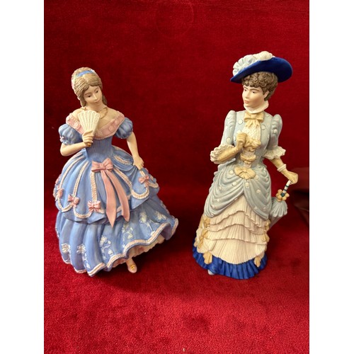 6 - TWO PORCELAIN Ltd Ed FIGURES OF LADIES COMMISSIONED BY SPINKS FROM WEDGWOOD THE FIRST THE IMPERIAL B... 