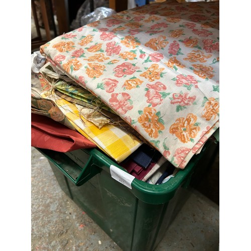 485 - LARGE BOX OF VARIOUS FABRIC OFFCUTS