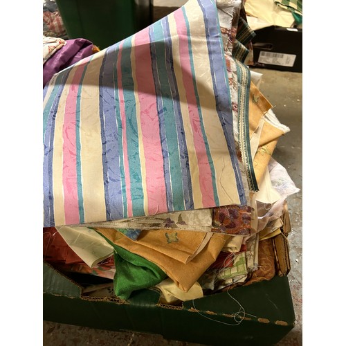 483 - LARGE BOX OF VARIOUS FABRIC OFFCUTS