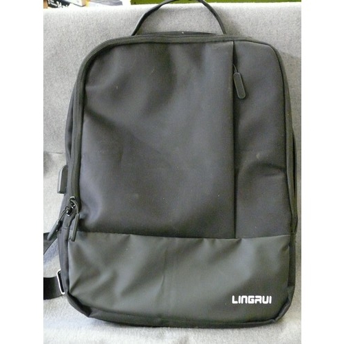 252 - LINGRUI GAMING LAPTOP BACKPACK. APPEARS VERY GOOD CONDITION.