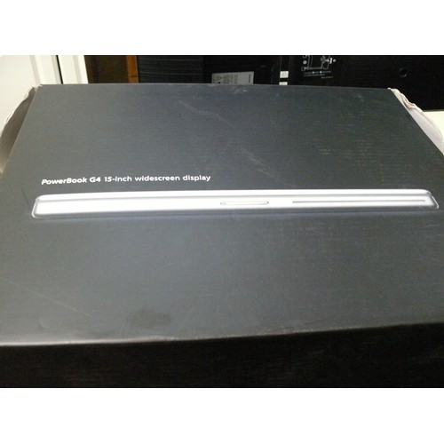 322 - APPLE POWERBOOK G4 15 INCH WIDESCREEN DISPLAY WORKING LAPTOP WITH ORIGINAL BOX, INSTRUCTIONS, LEADS ... 