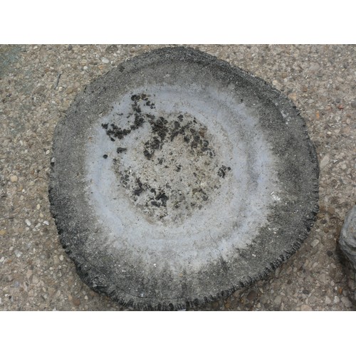 408 - LARGE CONCRETE BIRD BATH