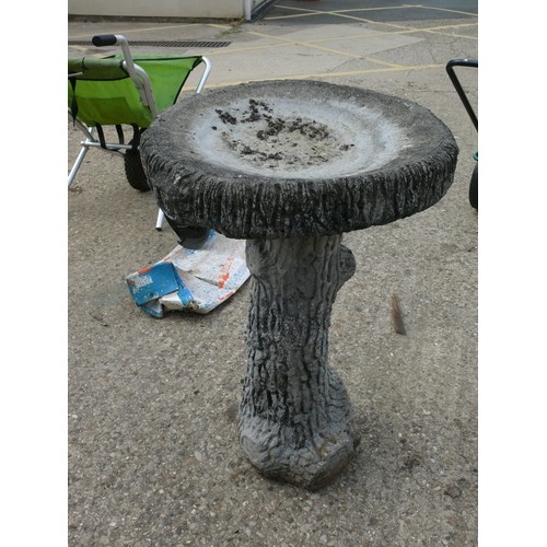 408 - LARGE CONCRETE BIRD BATH