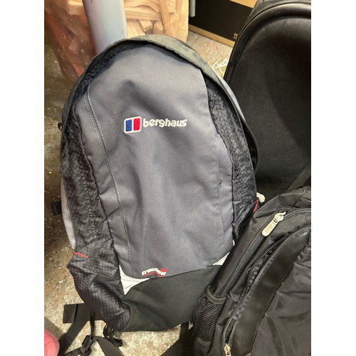 461 - TRIPP SUITCASE ON WHEELS, BERGHAUS RUCKSACK AND FARGUS RUCKSACK