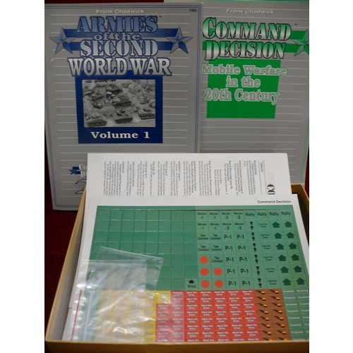 7 - COMMAND DECISION 20th CENTURY MINATURE WARGAMING, 2ND EDITION, FRANK CHADWICK, UNPUNCHED