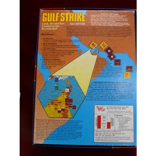 14 - LAND, AIR AND SEA COMBAT IN THE PERSIAN GULF , GULF STRIKE 2ND EDITION, UPATED 1988 VERSION, VICTORY... 