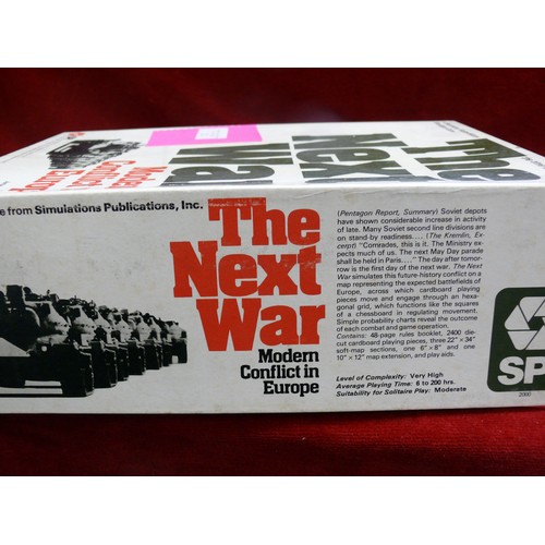 22 - THE NEXT WAR MODERN CONFLICT IN EUROPE - A FASCINATING FUTURE HISTORY SIMULATION GAME, SPI, PUNCHED