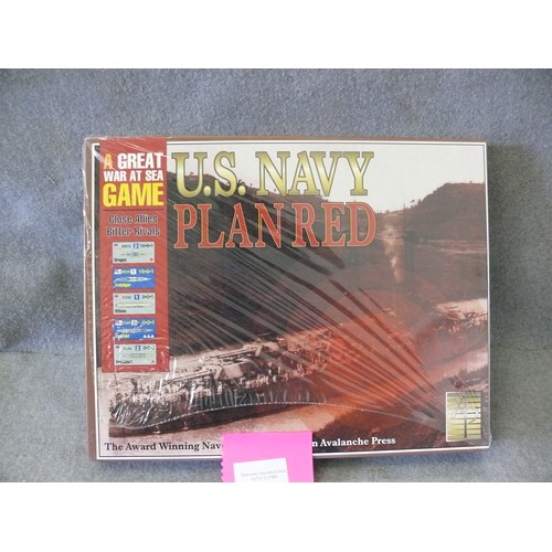 40 - THE GREAT WAR AT SEA GAME - U.S. NAVY PLAN RED, AWARD WINNING NAVAL GAME FROM AVALANCHE SERIES. SEAL... 