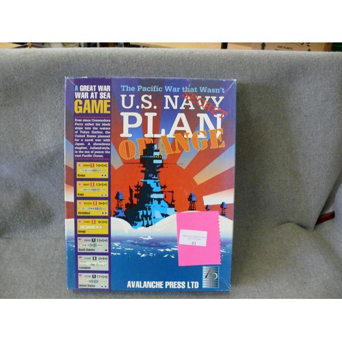 41 - THE GREAT WAR AT SEA GAME  THE PAIFIC WAR THAT WASN'T U .S. NAVY PLAN ORANGE, UNPUNCHED