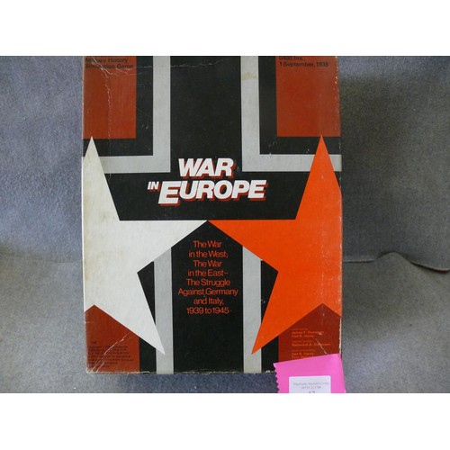 47 - WAR IN EUROPE - AN AUTHENTIC MILITARY HISTORY SIMULATION GAME, THE WAR IN THE WEST, THE WAR IN THE E... 