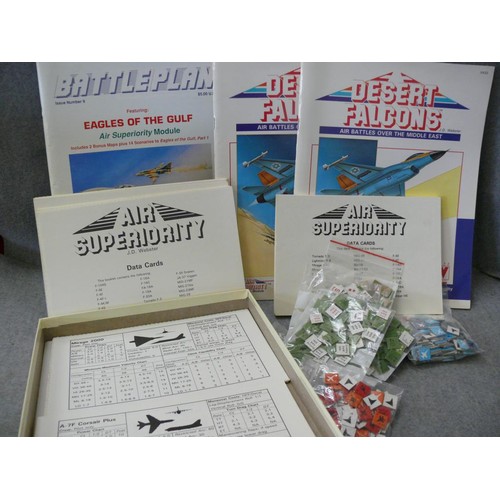 48 - AIR SUPERIORITY MODERN JET AIR COMBAT, UNPUNCHED PLUS AIR STRIKE MODERN AIR-TO-GROUND COMBAT, PUNCHE... 