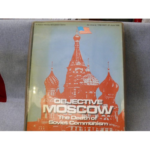 51 - OBJECTIVE MOSCOW THE DEATH OF THE SOVIET COMMUNISM, A FUTURE HISTORY SIMULATION GAME, USED