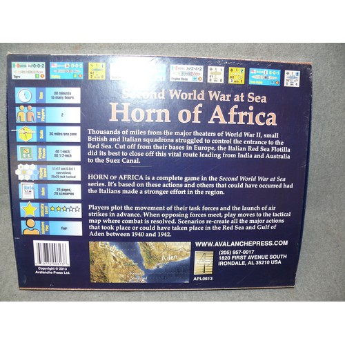 54 - HORN OF AFRICA - A SECOND WORLD WAR AT SEA GAME, AVALANCHE PRESS, UNPUNCHED