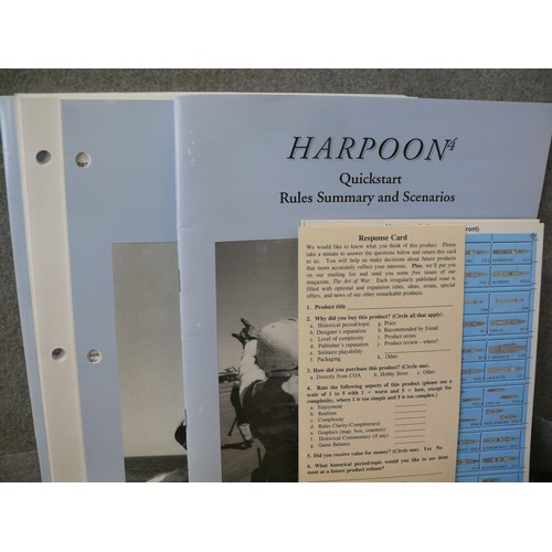 58 - HARPOON 4, MODERN TACTICAL NAVAL WARFARE, CLASH OF ARMS GAMES 9604.57, UNPUNCHED