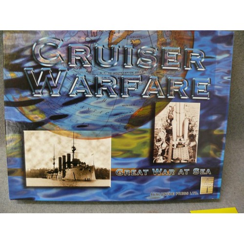 64 - CRUISER WARFARE - GREAT WAR AT SEA GAME -  AVALANCHE PRESS LTD, UNPUNCHED