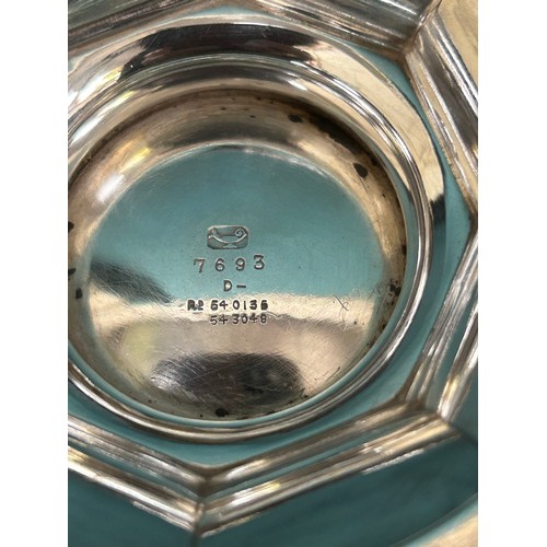 31 - Sterling Silver bowl with pierced rim, Sheffield 1922, with inscription 