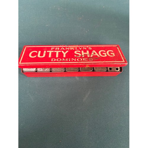 202 - Full set of 28 Franklyn's Cutty Shagg tin cigarette advertising dominoes