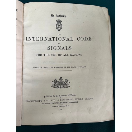 230 - Book: The International Code of Signals For the Use of All Nations, prepared under the Authority of ... 