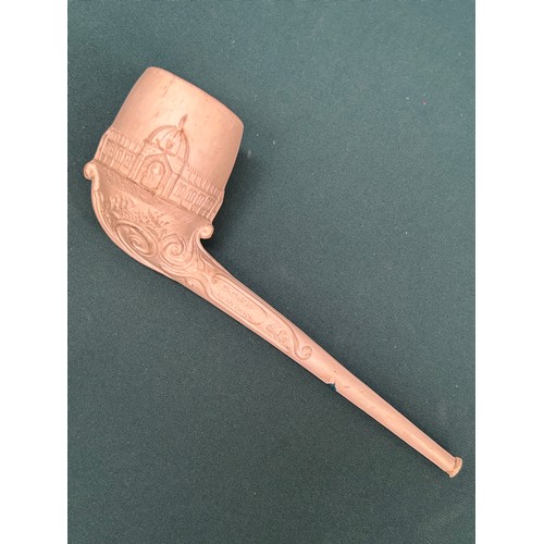 221 - Rare Oversized Clay Pipe commemorating the Great Exhibition at the Crystal Palace by Charles Crop, L... 