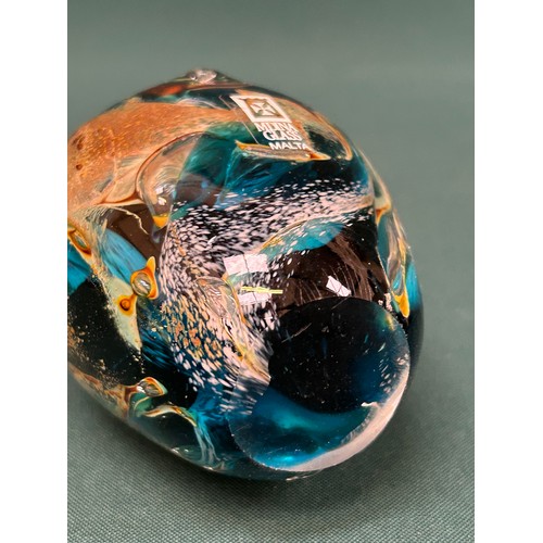 8 - Mdina Glass owl figure with label