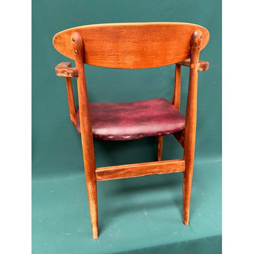 498 - Mid Century teak occasional chair in the style of Uldum, Denmark