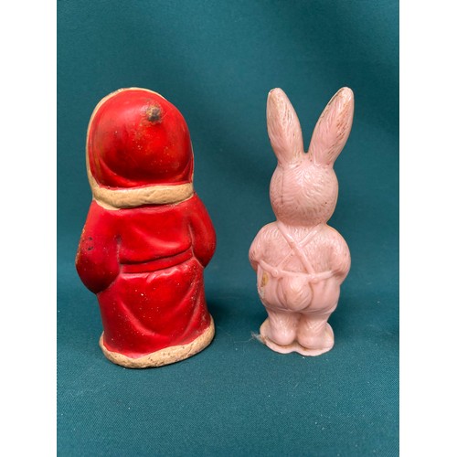 345 - 1940's & 50's children's toys to include a rubber Father Christmas, a clockwork penguin 